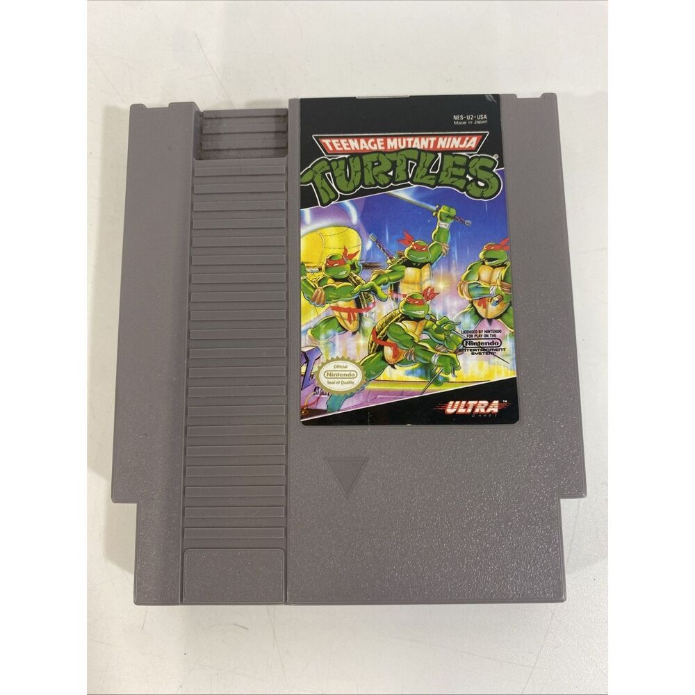 Vtg Nintendo NES Teenage Mutant Ninja Turtles Game 1985‎ Ultra Japan NES-U2-USA